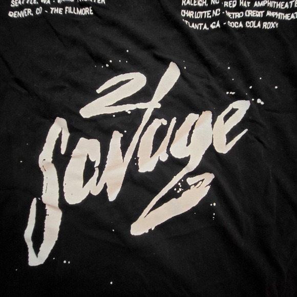 21 Savage I Am I Was Tour T Shirt Womens Size Medium - Picture 6 of 8